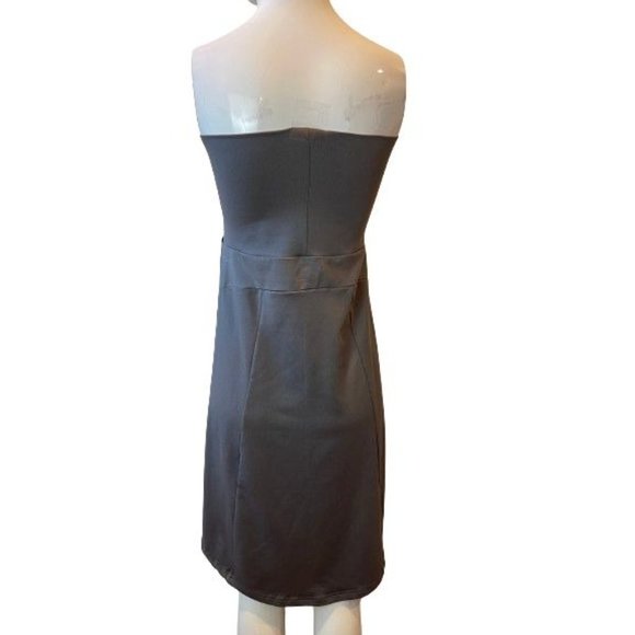 Columbia Sportswear Company Womens Strapless Dress Pleated Front Gray SZ Medium - Picture 2 of 6